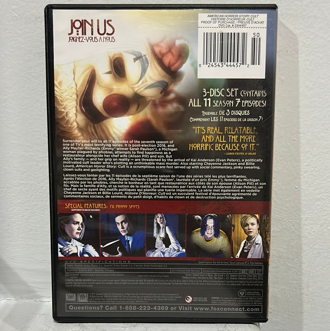American Horror Story: TV Series (2011- ): The Complete Seventh Season: Cult