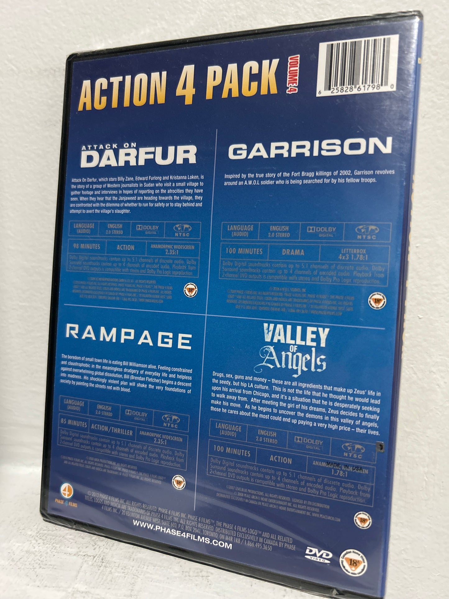 Attack on Darfur (2009) & Garrison (2009) & Rampage (2009) & Valley of Angels (2008)