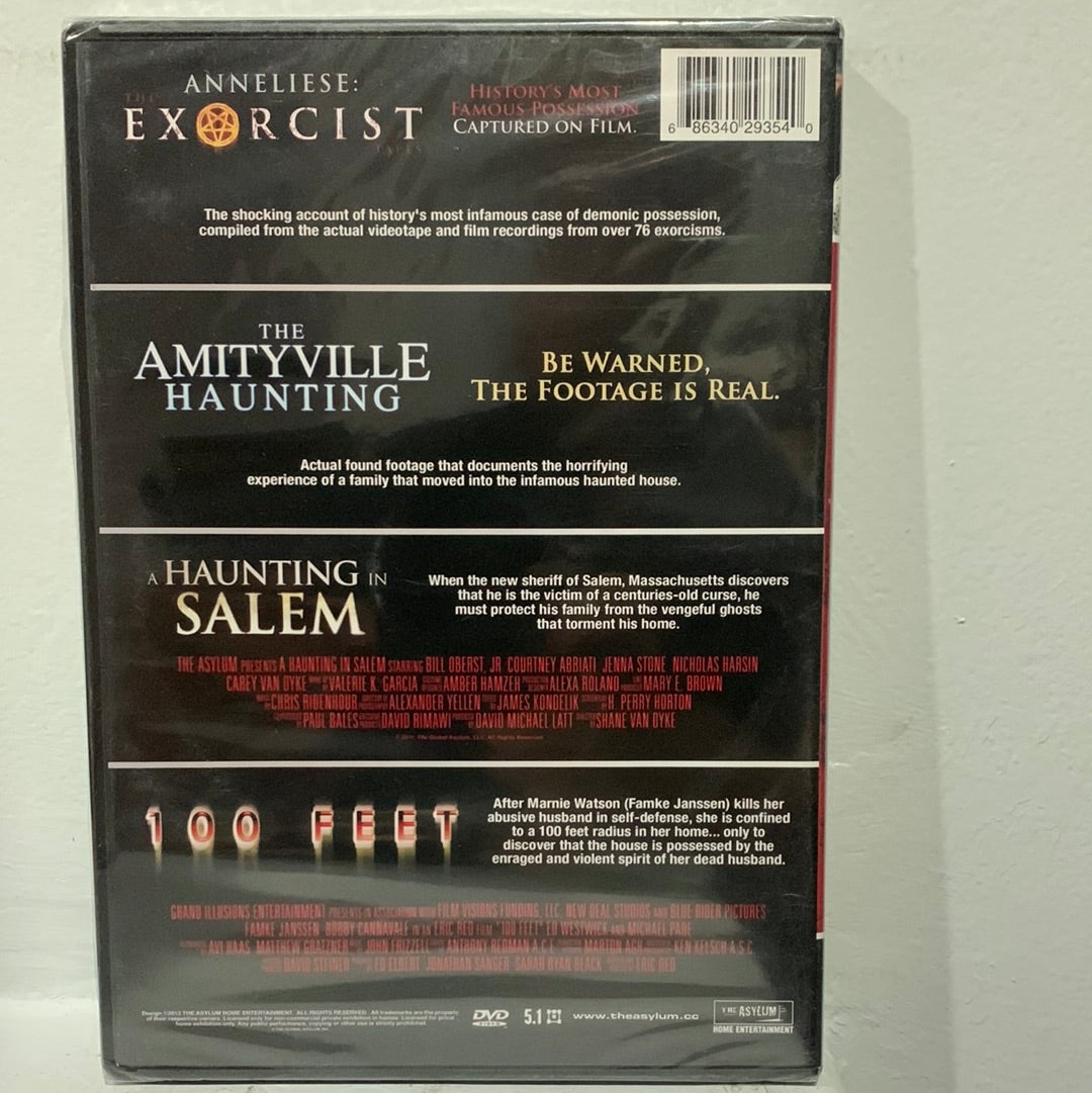 Anneliese: The Exorcist Tapes (2011) & The Amityville Haunting (2011) & & A Haunting in Salem (2011) & 100 Feet (2008)