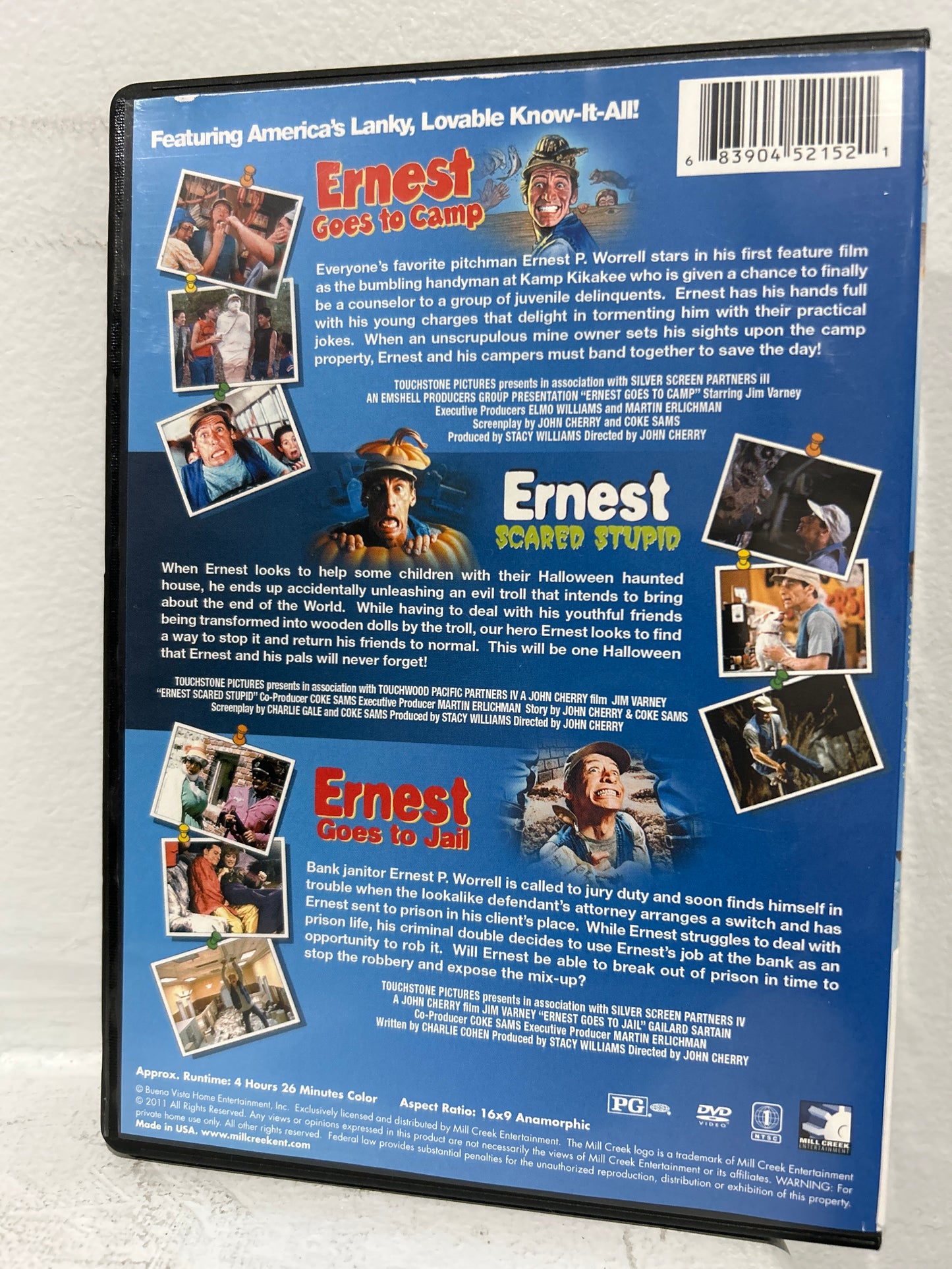 Ernest Goes to Camp (1987) & Ernest Scared Stupid (1991) & Ernest Goes to Jail (1990)