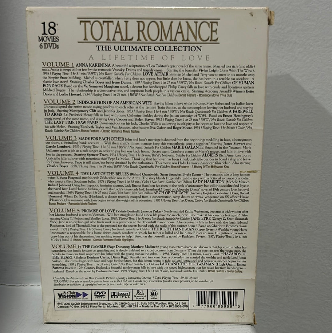 Total Romance: The Ultimate Collection - Eighteen Romantic Films