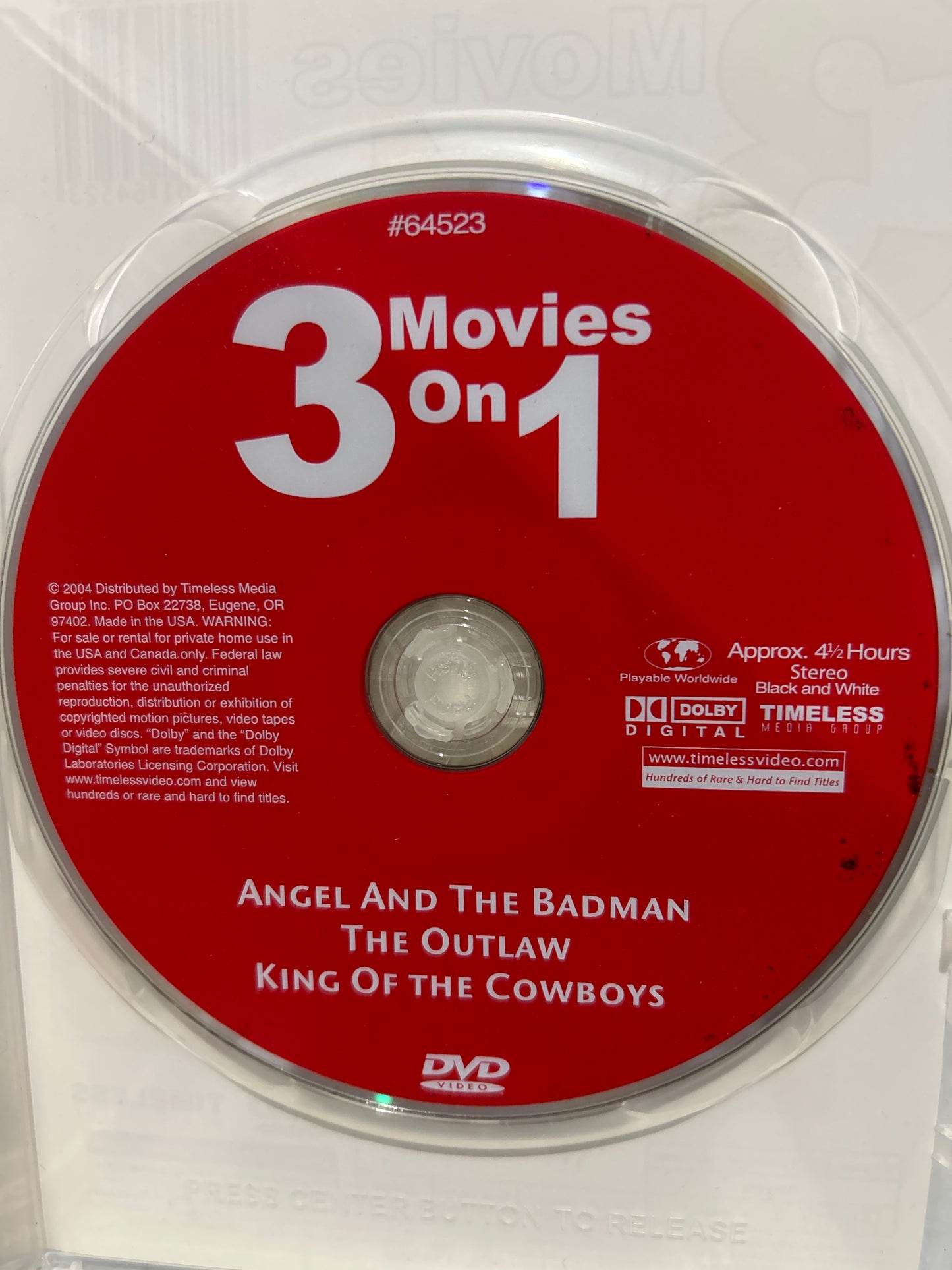 Angel and the Badman (1947) & The Outlaw (1943) & King of the Cowboys (1943)