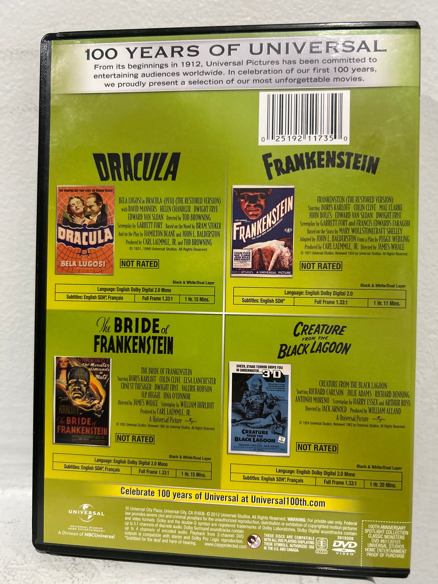 Classic Monsters (4 MOVIES)