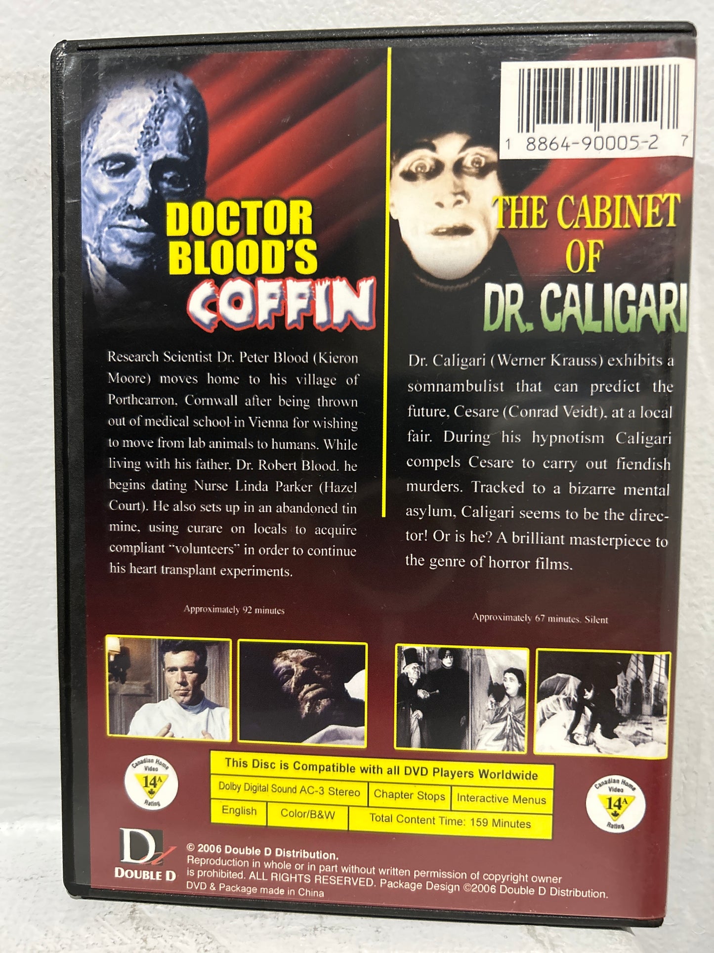 Doctor Blood's Coffin (1961) & The Cabinet of Dr. Caligari (1920)