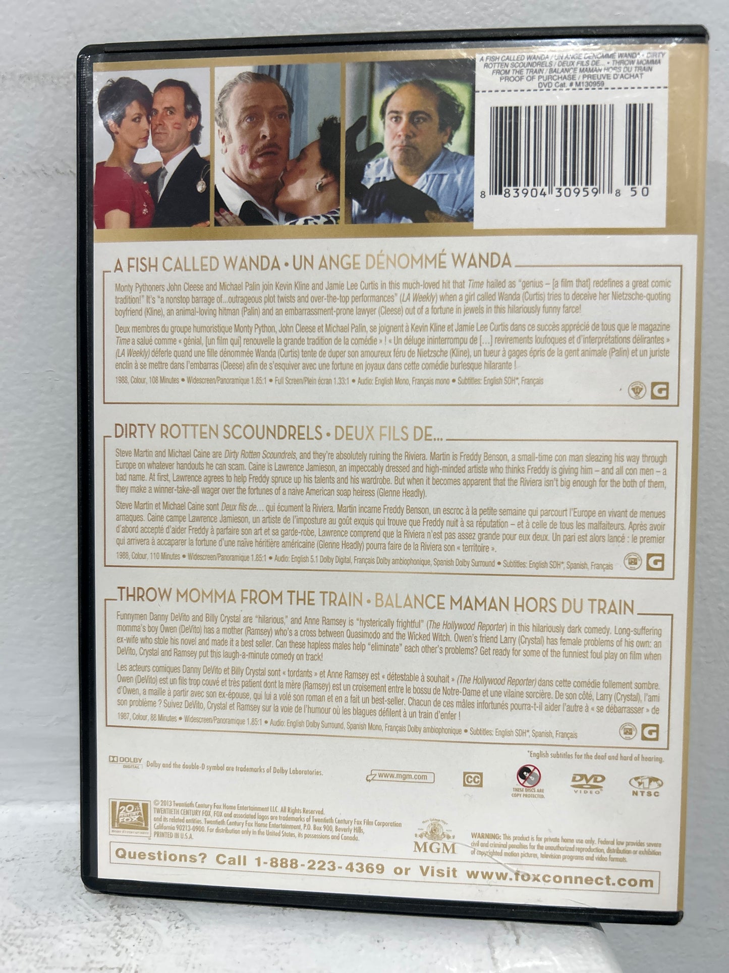 Fish Called Wanda, A (1988) & Dirty Rotten Scoundrels (1988) & Throw Momma from the Train (1987)