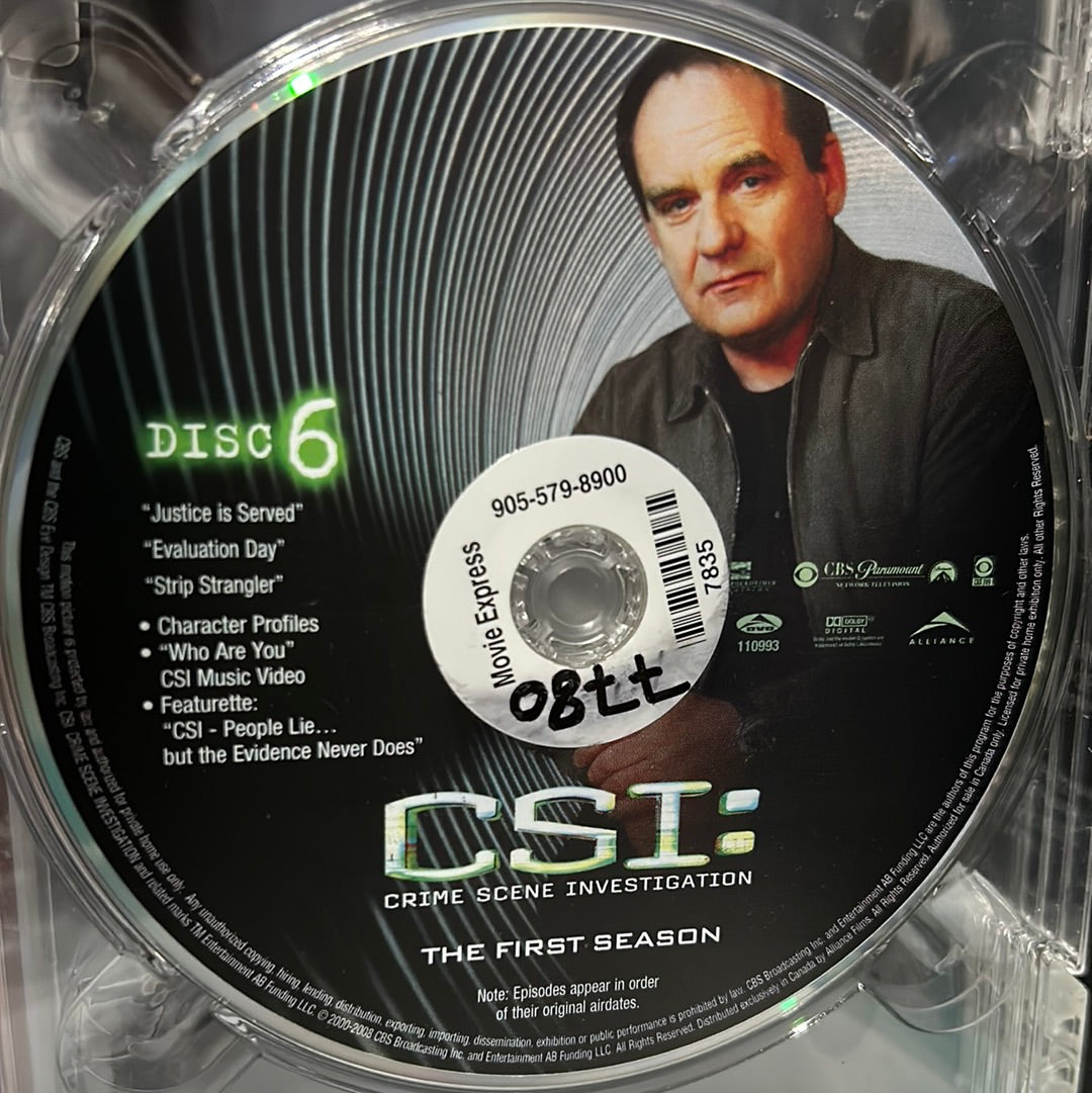 CSI: Crime Scene Investigation: TV Series (2000-2015) - The Complete First Season