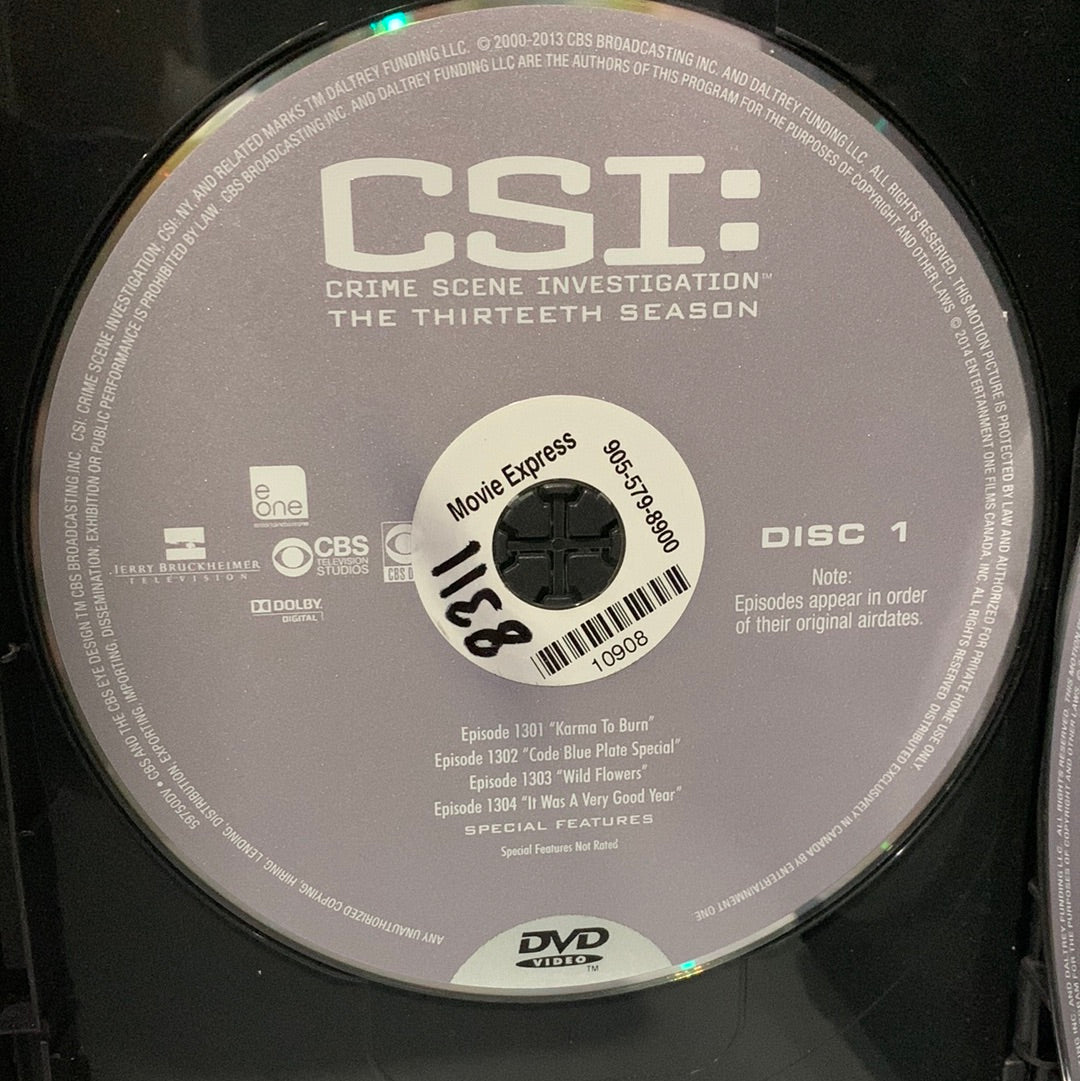 CSI: Crime Scene Investigation: TV Series (2000-2015) - The Complete Thirteenth Season