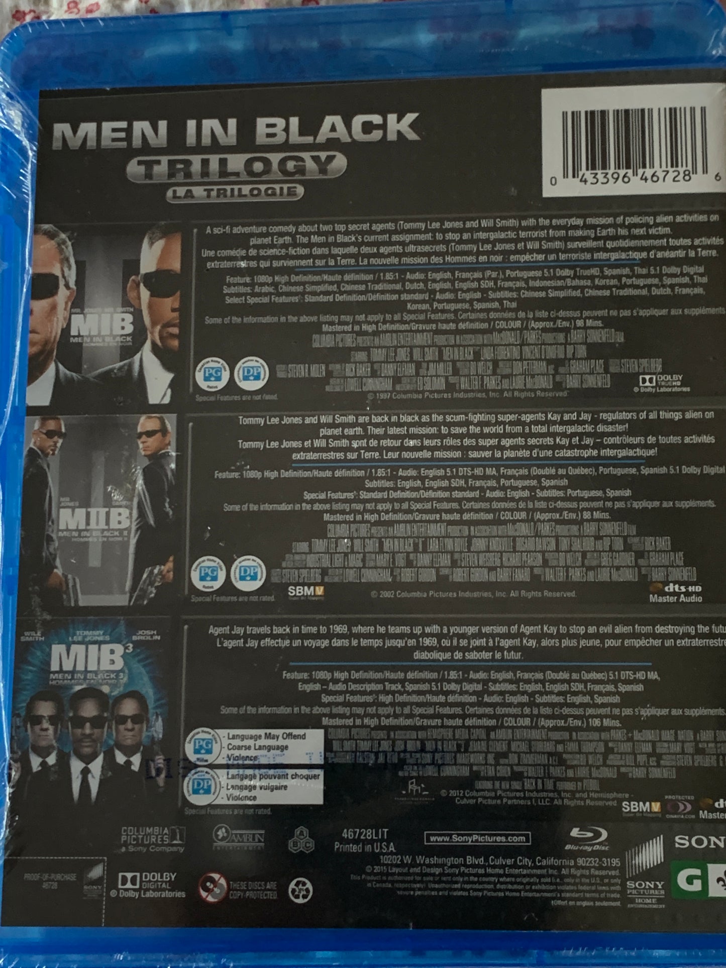 Men in Black (1997) & Men in Black II (2002) & Men in Black 3 (2012)