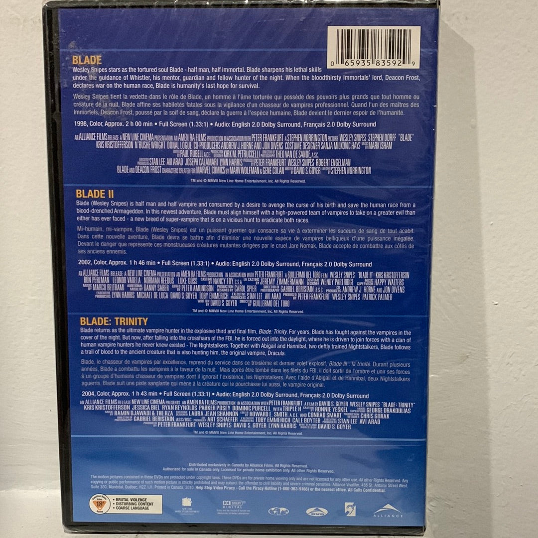 Blade (1998) & Blade II (2002) & Blade: Trinity (2004)