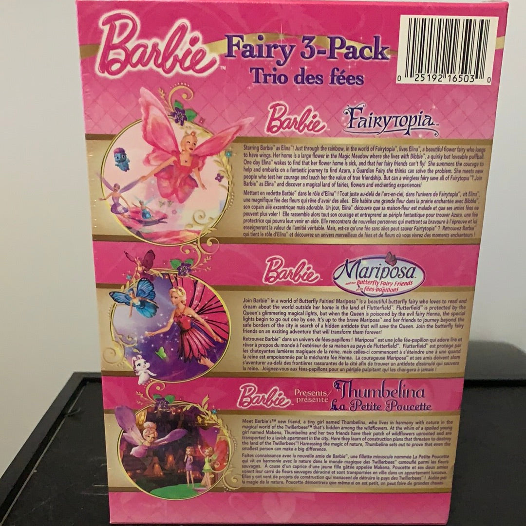 Barbie: Fairytopia (2005) & Barbie Mariposa and Her Butterfly Fairy Friends (2008) & Barbie Presents: Thumbelina (2009)