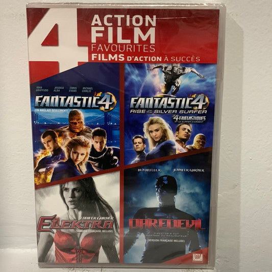 Fantastic Four (2005) & Fantastic Four: Rise of the Silver Surfer (2007) & Elektra (2005) & Daredevil (2002)