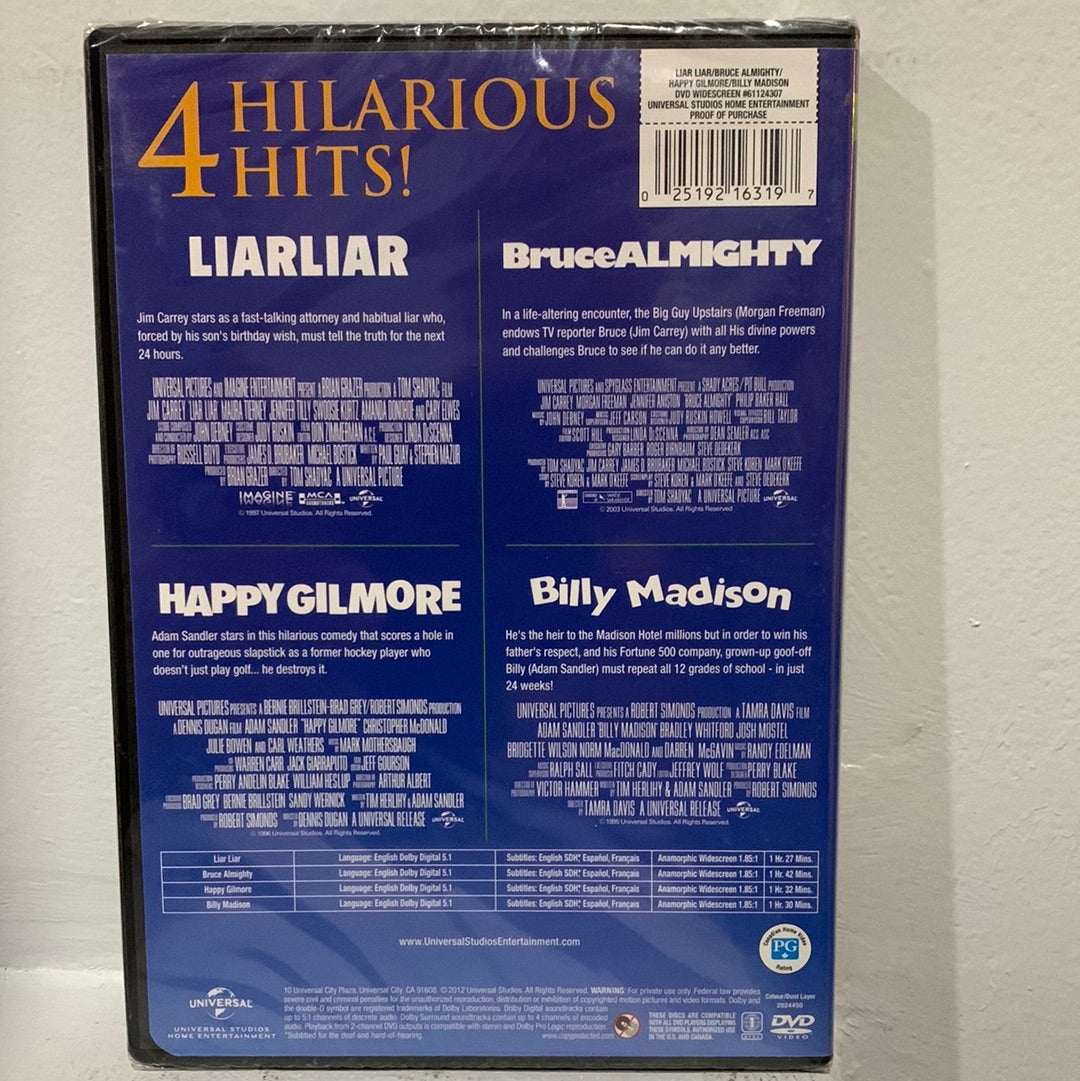 Liar Liar (1997) & Bruce Almighty (2003) & Happy Gilmore (1996) & Billy Madison (1995)