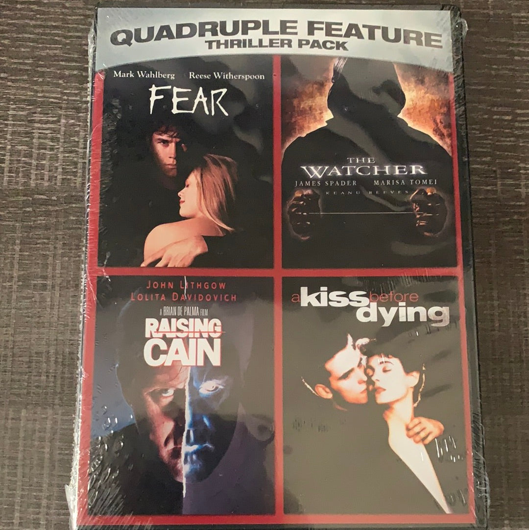 Fear (1996) & The Watcher (2000) & Raising Cain (1992) & A Kiss Before Dying (1991)