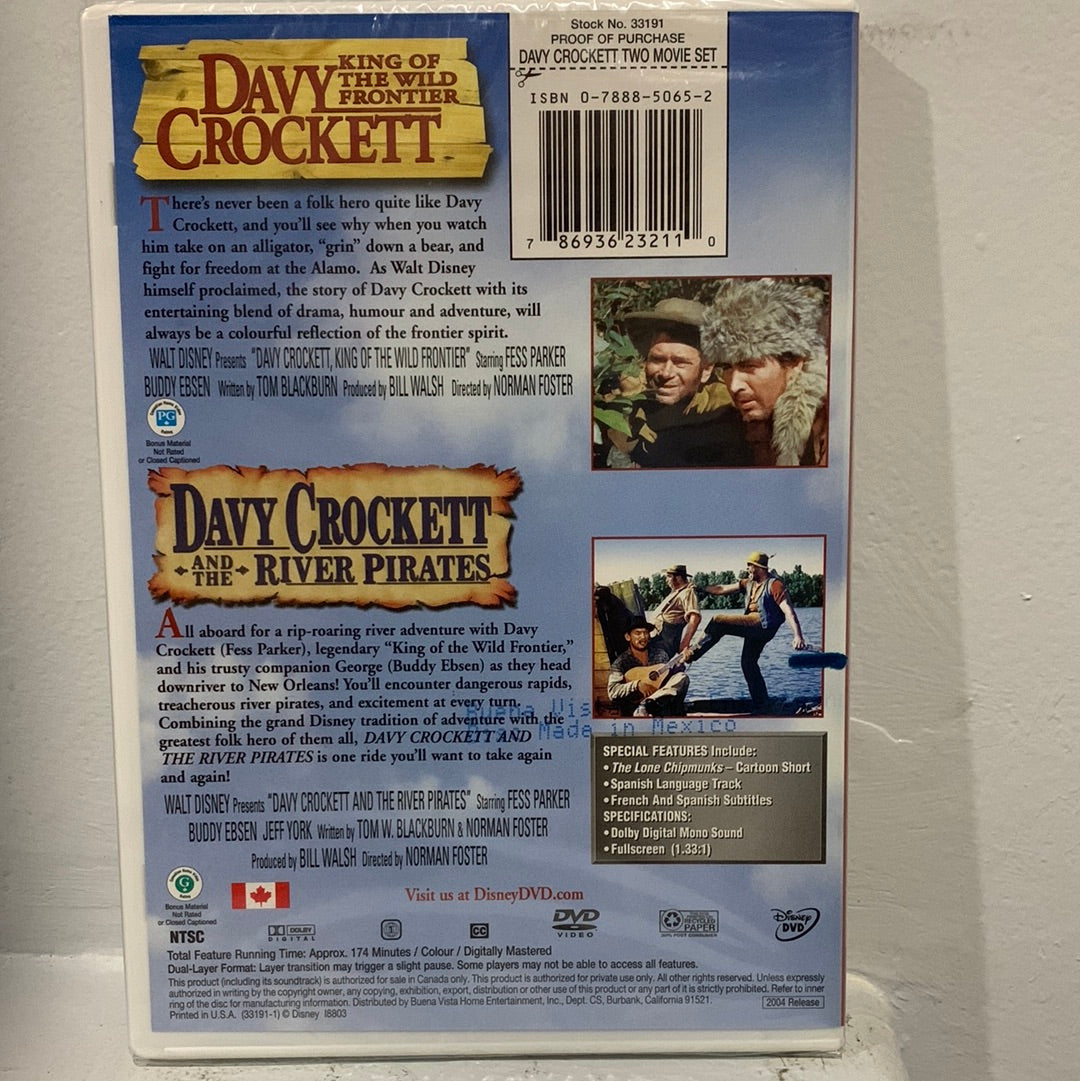 Davy Crockett: King of the Wild Frontier (1955) & Davy Crockett and the River Pirates (1956)