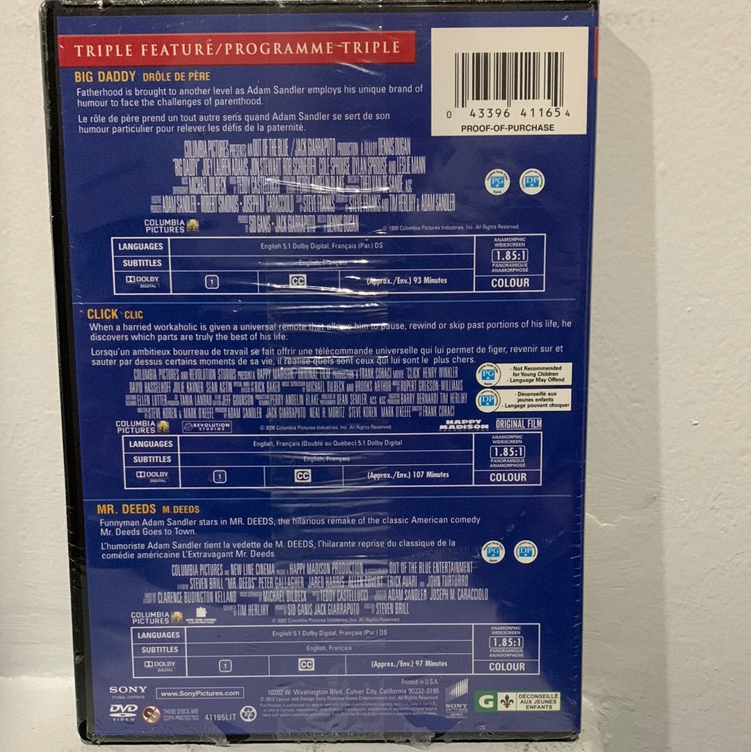 Big Daddy (1999) & Click (2006) & Mr. Deeds (2002)