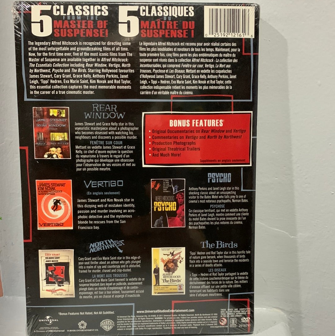 Rear Window (1954) & Vertigo (1958) & North by Northwest (1959) & Psycho (1960) & The Birds (1963)