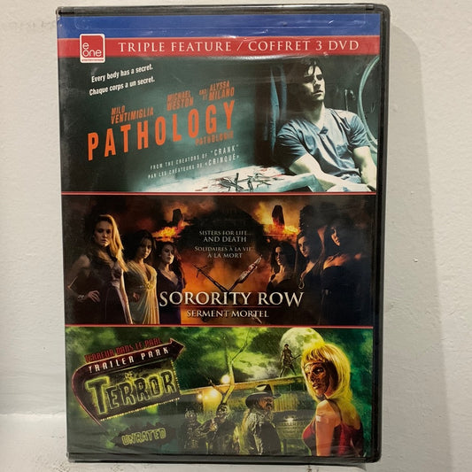 Pathology (2007) & Sorority Row (2009) & Trailer Park of Terror (2008)