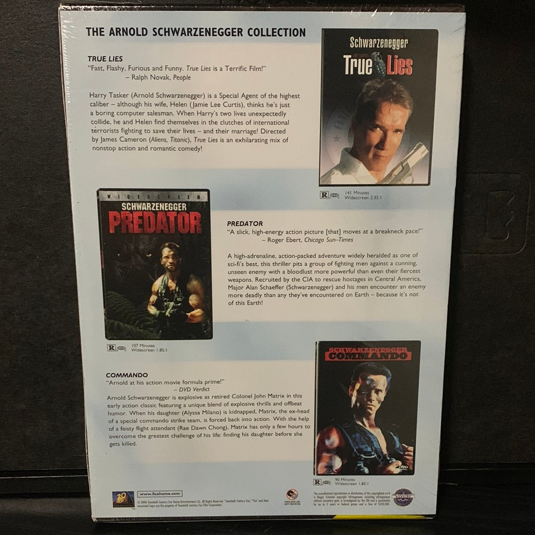 True Lies (1994) & Predator (1987) & Commando (1985)